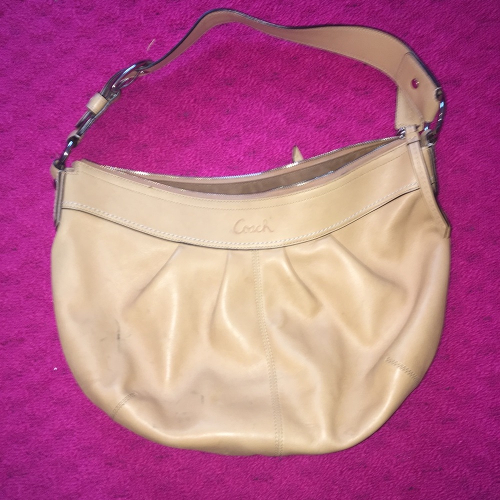 Tan Coach Purse